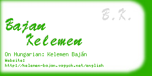bajan kelemen business card